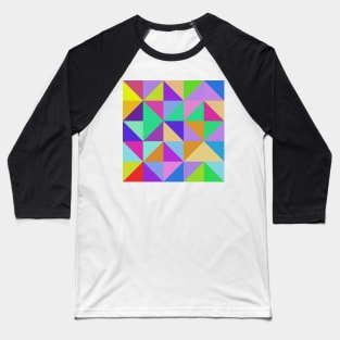 neo geo geometrical abstract design Baseball T-Shirt